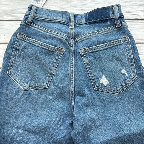 NWT A&F Curve Love Ultra High Rise 90s Straight Medium W.Criss-Cross Waist sz 0 - Picture 12 of 12